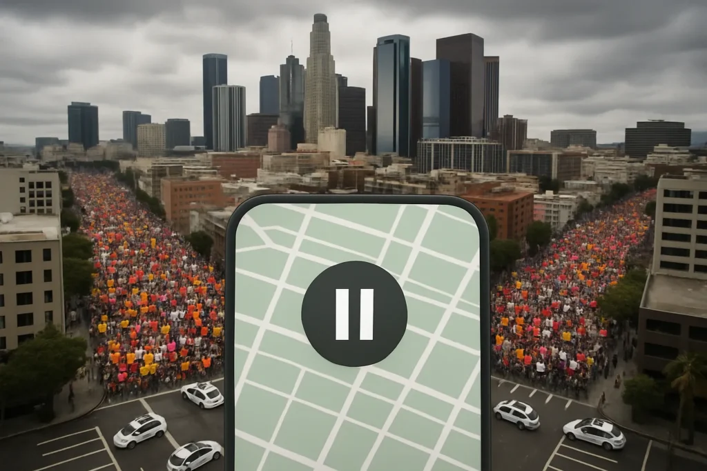 Waymo Suspends Downtown LA Service After Autonomous Vehicles Damaged During Protests